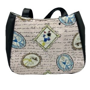 Disney Princess Portrait Canvas Shoulder Bag Cinderella Belle Handmade